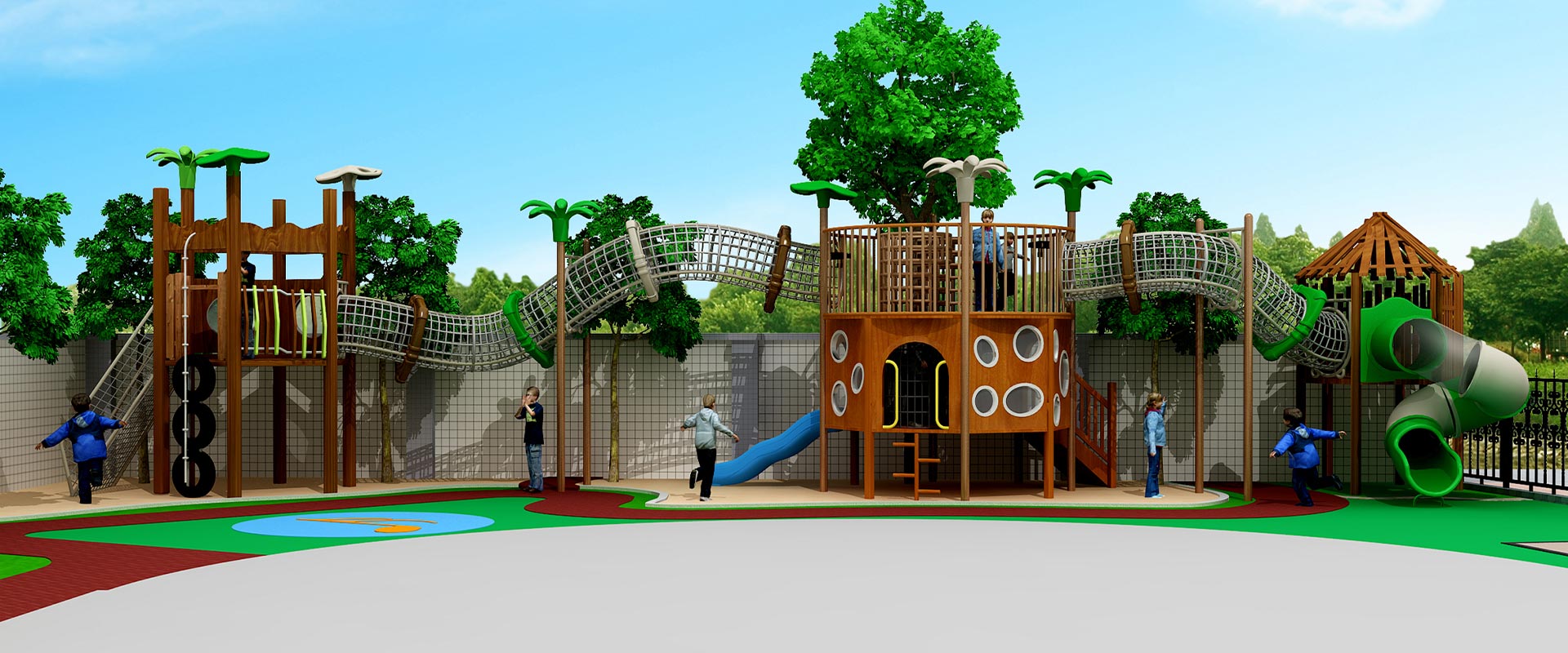 欢乐岛康体设备,幼儿园组合滑梯,多功能组合滑梯厂家